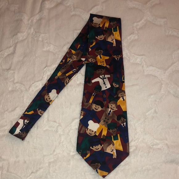 3/$20 - Save the Children “Dads” VTG Silk Tie - Picture 2 of 6
